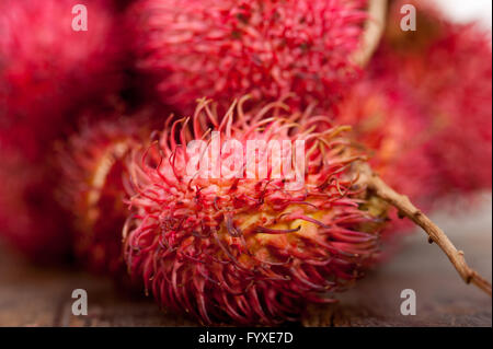 frische Rambutan Früchte Stockfoto