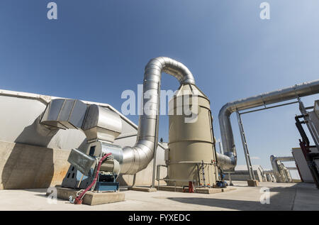 Ersatzbrennstoff-Anlage Stockfoto