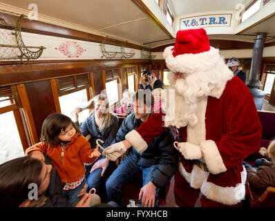 Santa Zug Nevada State Railroad Museum Stockfoto