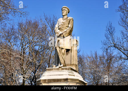 Statue von Helmuth Karl Bernhard Graf von Moltke, großen Stern, gröberen Tiergarten, Tiergarten, Mitte, Berlin, Deutschland / Great Star Stockfoto