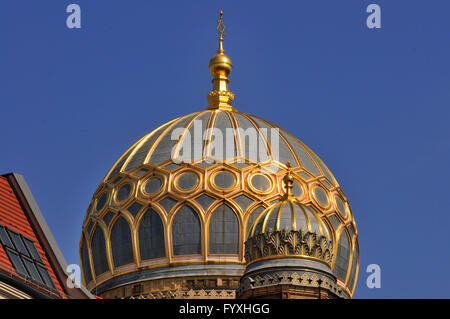 Neue Synagoge, dome, Oranienburger Straße, Mitte, Berlin, Deutschland Stockfoto