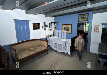 Bauernhaus von Therwil, Bauernhaus, Freilichtmuseum Ballenberg, Brienz, Meiringen, Kanton Bern, Schweiz Stockfoto