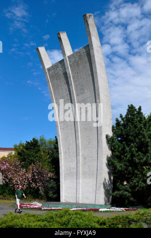 Berliner Luftbrücke Denkmal, Deutschland, Berlin, Tempelhof, Platz der Luftbrucke / Platz der Luftbrücke, Luftbrückendenkmal Stockfoto