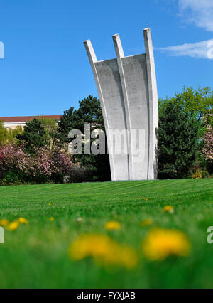 Berliner Luftbrücke Denkmal, Deutschland, Berlin, Tempelhof, Platz der Luftbrucke / Platz der Luftbrücke, Luftbrückendenkmal Stockfoto