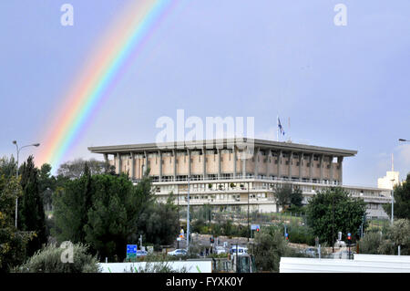 Knesset, Parlamentsgebäude, Einkammerparlament, Jerusalem, Israel Stockfoto