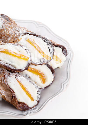 Köstliche cannoli Stockfoto
