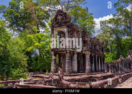 antike Tempel Prasat Preah Khan, in Siem reap, Kambodscha Stockfoto