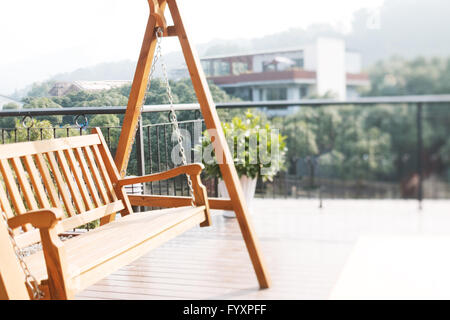 Innere des modernen Balkon Stockfoto