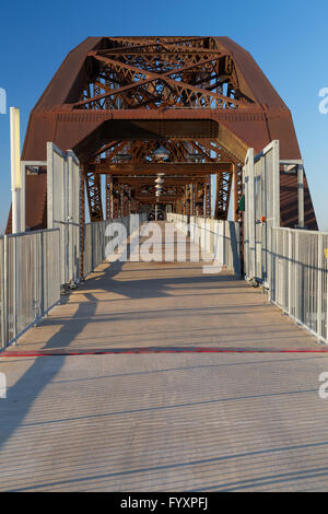 Clinton Presidential Park-Brücke in Little Rock, Arkansas Stockfoto