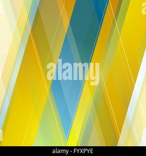 Abstrakte polygonalen geometrischen blau orange Hintergrund Stockfoto