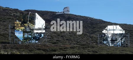 MAGISCHE Teleskope, La Palma Stockfoto