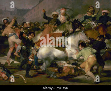 Francisco de Goya y Lucientes (1746-1828). Spanischer Maler. 2. Mai 1808 in Madrid oder den Kampf gegen die Mamluken, 1814. Prado-Museum. Madrid. Spanien. Stockfoto