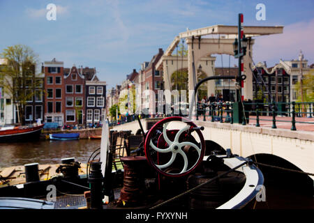 Die Magere Brug, magere Brücke. Amsterdam Stockfoto