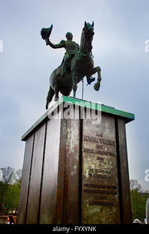 Koning Willem II Statue, den Haag Stockfoto