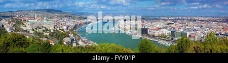 Budapest, Ungarn. Blick vom Gellertberg Stockfoto