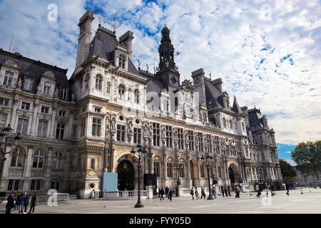 Das Hotel de Ville, Paris, Frankreich. Stockfoto