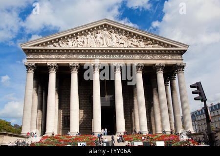 La Madeleine-Kirche, Paris, Frankreich. Stockfoto