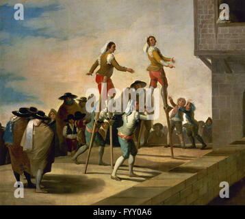 Francisco de Goya y Lucientes (1746-1828). Spanischer Maler. Stelzen, 1791-1792. Prado-Museum. Madrid. Spanien. Stockfoto