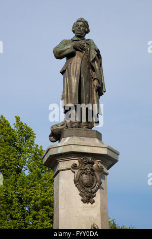 Adam-Mickiewicz-Denkmal in Warschau, Polen Stockfoto