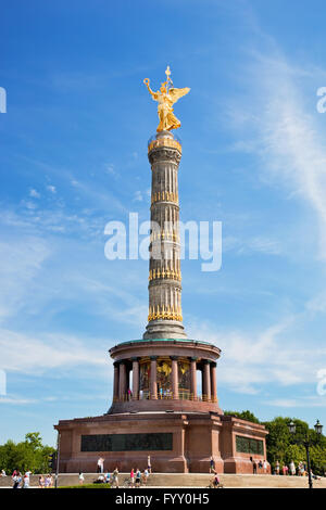 Die Siegessäule in Berlin Stockfoto