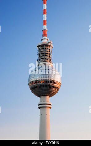 Fernsehturm oder Fersehturm in Berlin, Deutschland Stockfoto