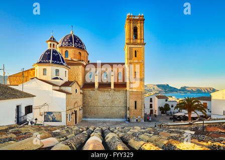 Kirche von Nuestra Señora del Consuelo. Altea. Alicante. Gemeinschaft Valencia. Spanien. Stockfoto