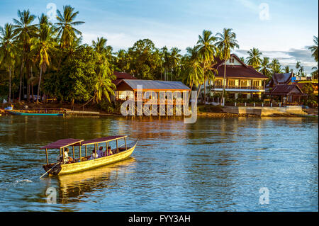 Asien. Süd-Ost-Asien. Laos. Provinz Champassak. 4000 Inseln. Don Khon-Insel. Stockfoto