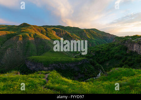 Eurasien, Kaukasus Region, Armenien, Kotayk Provinz, Landschaft in der Nähe von Garni, UNESCO-Weltkulturerbe Stockfoto