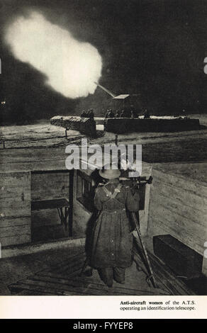 WW2 Frauen im Krieg-Anti-Aircraft operations Stockfoto