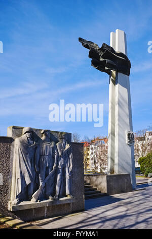 Denkmal im Volkspark Friedrichshain, Berlin Stockfoto