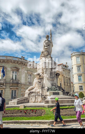 Romantische Straße Lissabon Stockfoto