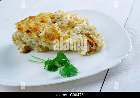 Bacalhau com natas Stockfoto