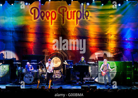 Deep Purple berühmte Rockband auf der Bühne eine live-Rock-Konzerte auf in Nicosia Zypern Stockfoto