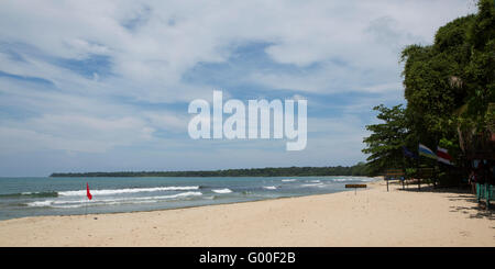 Galardonada Strand im Cahuita Nationalpark in der Provinz Limon, Costa Rica. Die Küstenstadt Nationalpark wurde gegründet im Jahr 197 Stockfoto