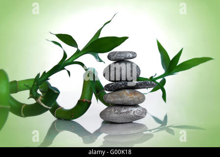 Steinpyramide Stockfoto