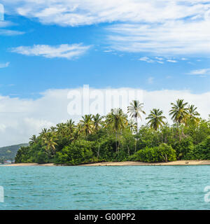 Schließen Sie Ansicht von No Mans Land in Tobago West Indies Tropeninsel Quadrat Stockfoto