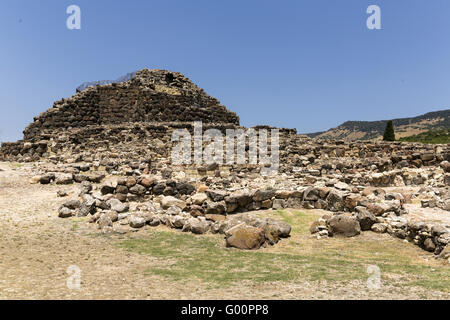 Su Nuraxi Sardinien Stockfoto