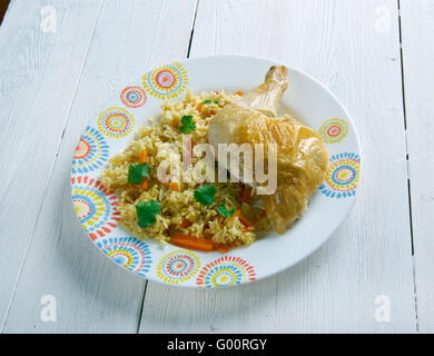 Huhn Dum Biryani Stockfoto