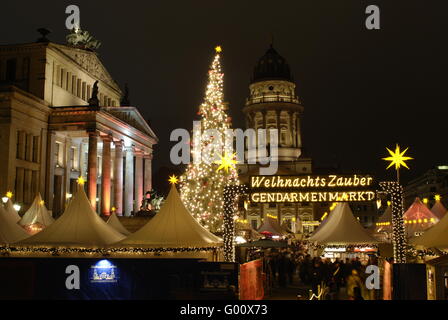 Berlin, Weihnachtsmarkt am Gendarmenmarkt Stockfoto