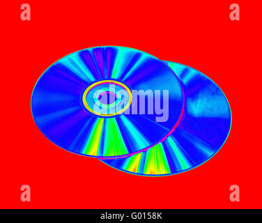 CDs und dvds Stockfoto