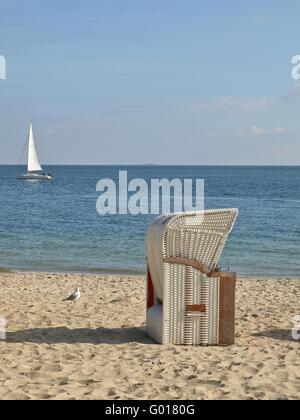 Am Strand von Wyk auf Föhr, Deutschland Stockfoto