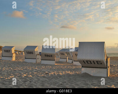 Abend-Ambiente in Kampen, Deutschland Stockfoto