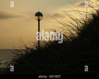 Strand Lighting in Westerland, Deutschland Stockfoto