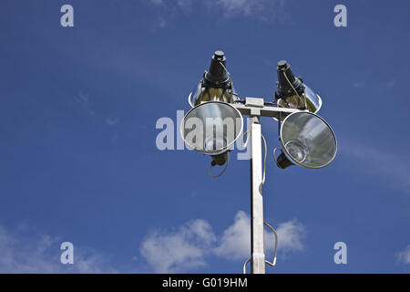 Mobile Outdoor-Blitz-Geräte an einem sonnigen Tag Stockfoto