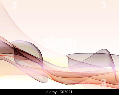 Eine abstrakte Darstellung der Formen in verschiedenen Farben auf Verlaufshintergrund Stockfoto