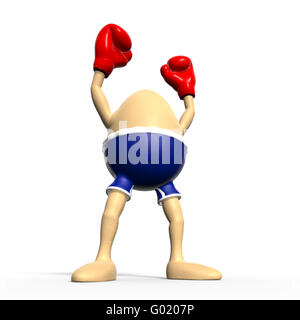 Ei-Boxen - größter Sieger Stockfoto