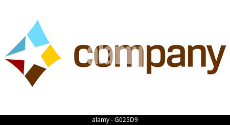 Sterne-Logo für Unternehmen Stockfoto