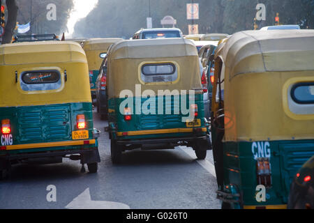Motor-Rikscha in ein Citiy in Nord-Indien, Indien, Asien Stockfoto
