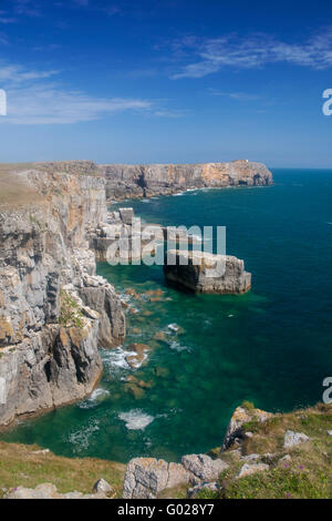 St. Govan Kopf Pembrokeshire Coast National Park South West Wales UK Stockfoto