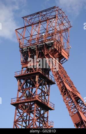 Förderturm Stockfoto